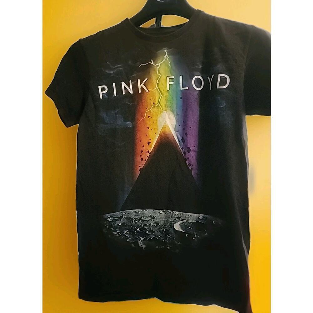Pink Floyd T-Shirt Mens Medium Black Liquid Blue 2015 Crew Neck Band Tee A99